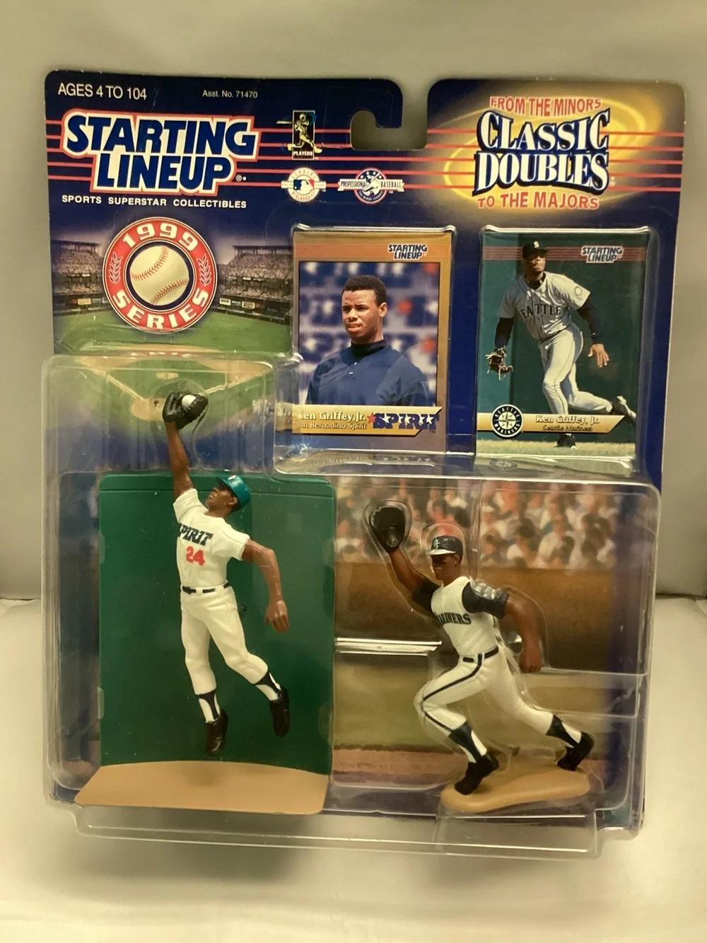 1999 Kenner Starting Lineup Ken Griffey Jr Minors To The Majors Classic Doubles